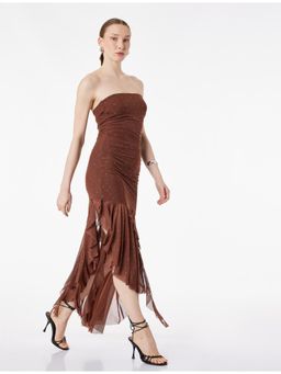Koton - Midi Dress - Brown