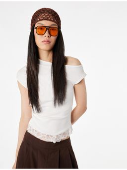Koton - One Shoulder Top - White