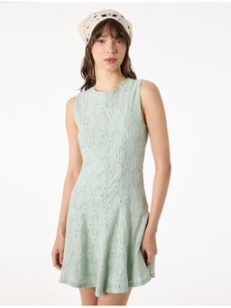 Koton - Broderie Dress - Green
