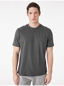 Koton - Short Sleeve T-Shirt - Grey