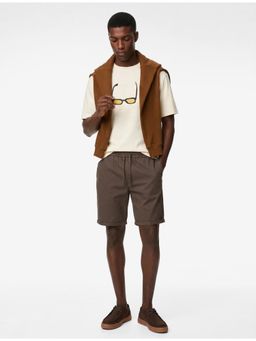 Koton - Crew Neck T-Shirt - Beige