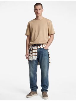 Koton - Crew Neck T-Shirt - Beige