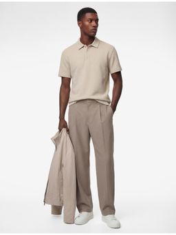 Koton - Polo Collar T-Shirt - Beige