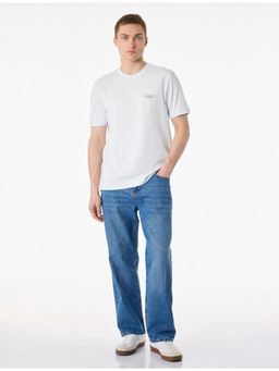Koton - Crew Neck T-Shirt - Blue