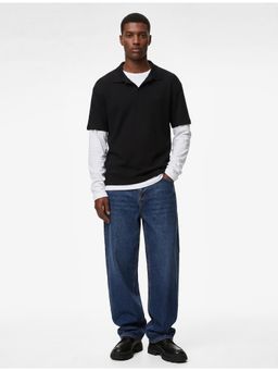 Koton - Polo Neck T-Shirt - Black