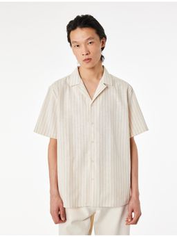 Koton - Striped Shirt - Cream