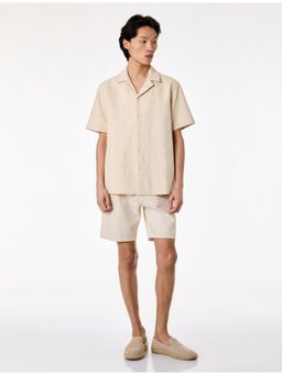 Koton - Short Sleeve Shirt - Beige