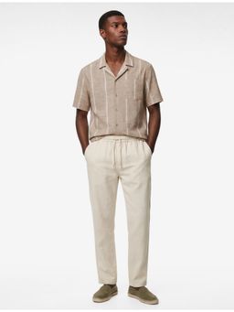 Koton - Short Sleeve Shirt - Beige