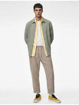 Koton - Classic Neck Shirt - Khaki