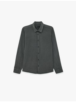 Koton - Classic Neck Shirt - Grey
