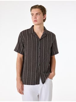 Koton - Striped Shirt - Brown