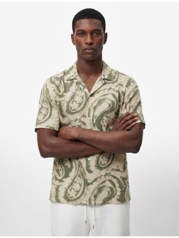 Koton - Lapel Neck Shirt - Olive