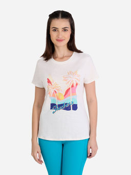 SKECHERS - White Beach Graphic T-Shirt
