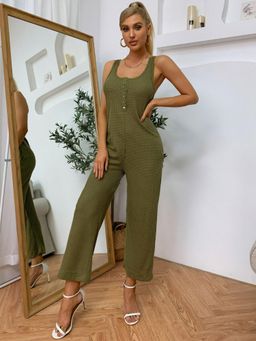 Oh Rare - Pocket Casual Large Size Jumpsuit