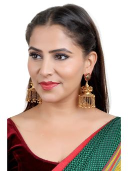 GRIIHAM - Classic Temple Jhumka Earrings