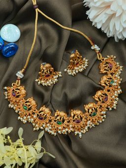 GRIIHAM - Multi-Color Elephant Theme Necklace and Earrings