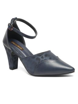 Flat n Heels - Women Navy Blue Block Heels