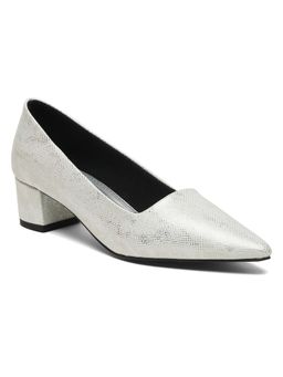 Flat n Heels - Women Slver Pump Heels