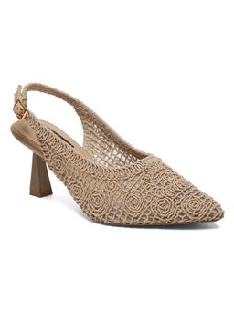 Flat n Heels - Women Beige Stiletto Heels