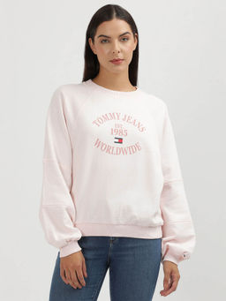 Tommy Hilfiger - Womens Pink Color Sweatshirt
