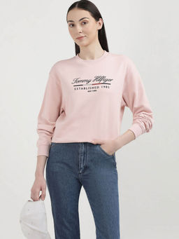 Tommy Hilfiger - Womens Pink Color Sweatshirt