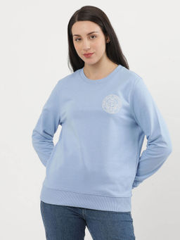Tommy Hilfiger - Womens Blue Color Sweatshirt