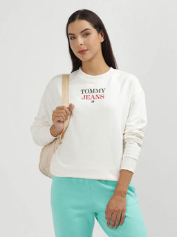 Tommy Hilfiger - Womens White Color Sweatshirt