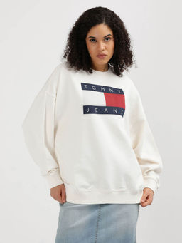 Tommy Hilfiger - Womens White Color Sweatshirt
