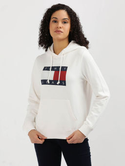 Tommy Hilfiger - Womens White Color Sweatshirt