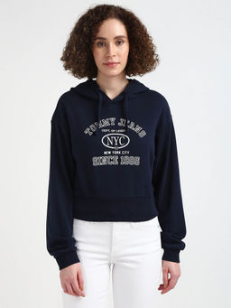 Tommy Hilfiger - Womens Navy Blue Color Sweatshirt