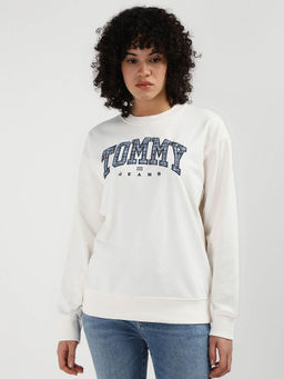 Tommy Hilfiger - Womens White Color Sweatshirt