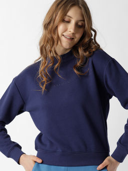 RAREISM - Blue Solid Sweatshirts