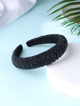 Yellow Chimes - Hand Crafted Black Hair Band