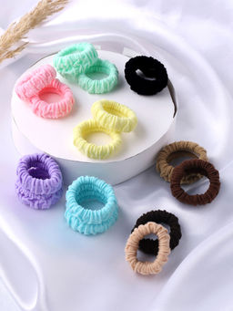 Yellow Chimes - Soft & Stretchy Ponytail Holders Rubberband