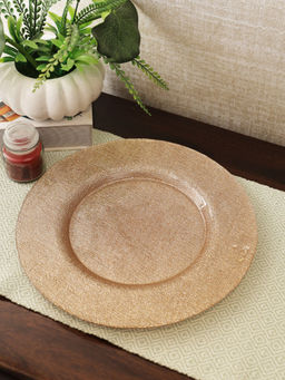 HomeTown - Jordan Glass Platter in Lilac Colour