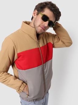 Campus Sutra - Colorblocked Stylish Winter Puffer Jacket