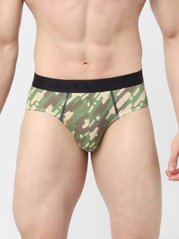 Jack & Jones - Green Printed Briefs