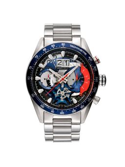 Aries Gold - Jolter Chronograph Skeleton Watch With Sapphire Glass For Men- G 7008 S-Bu