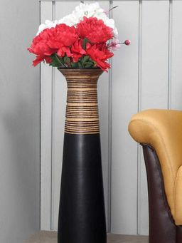 At Home by Nilkamal - Tribal Thread Flower Vase Brown