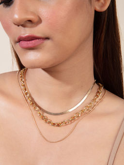 Twenty Dresses by Nykaa Fashion - Add Instant Glamour Layered Necklace
