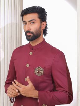 Cosa Nostraa - Men Gold Gaj Kamal Brooch