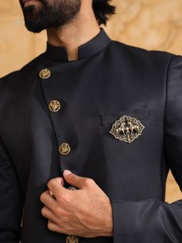 Cosa Nostraa - Men Gold Royal Stallion Brooch