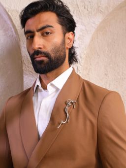 Cosa Nostraa - Men Silver Abstract Drift Brooch