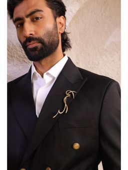 Cosa Nostraa - Men Gold Abstract Harmony Brooch