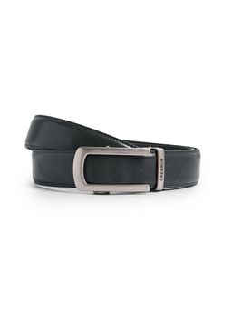 CAZZANO - Black Men Lether Belt with Slider Buckle