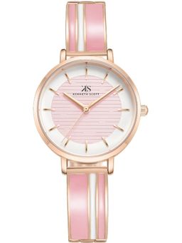 Kenneth Scott - Women Pink Dial Analog Watch - K23501-RBPP (M)