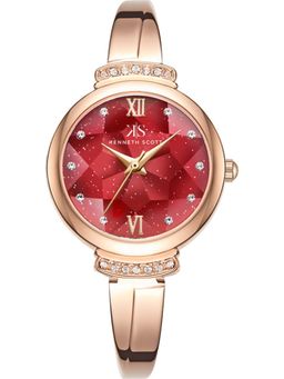 Kenneth Scott - Women Red Dial Analog Watch - K22522-RBKR (M)