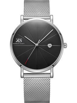 Kenneth Scott - Men Black Dial Analog Watch - K22013-SMSB (M)
