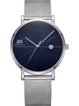 Kenneth Scott - Men Blue Dial Analog Watch - K22013-SMSN (M)