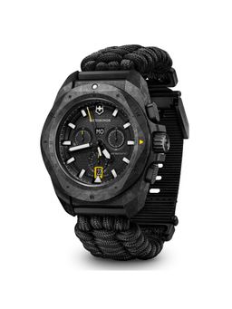 Victorinox - Men I.N.O.X. Chrono Black Dial Analog Watch - V241989.1 (M)